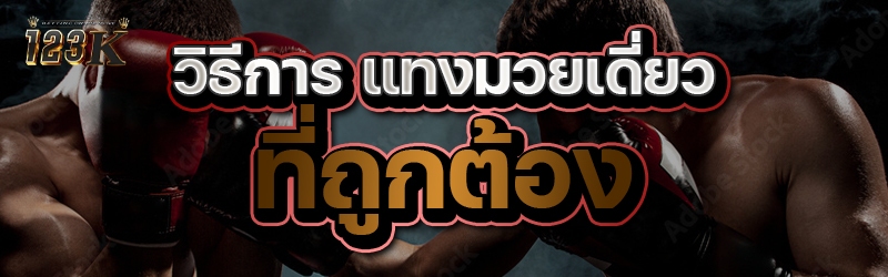 วิธีการ แทงมวยเดี่ยว ที่ถูกต้อ